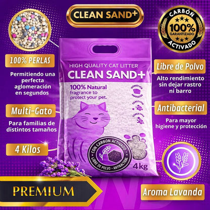 Arena Sanitaria Premium Clean Sand+ | Bentonita Sin Polvo