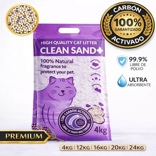 Arena Sanitaria Premium Clean Sand+ | Bentonita Sin Polvo